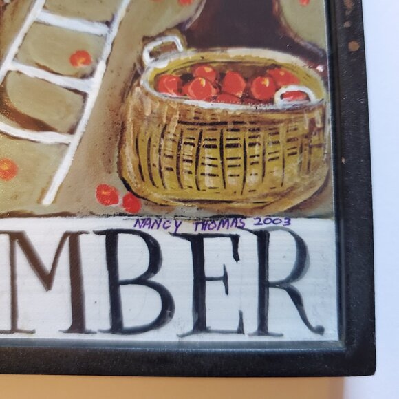 Nancy Thomas 2003 September Plaque from Children's Series - Picture 3 of 10